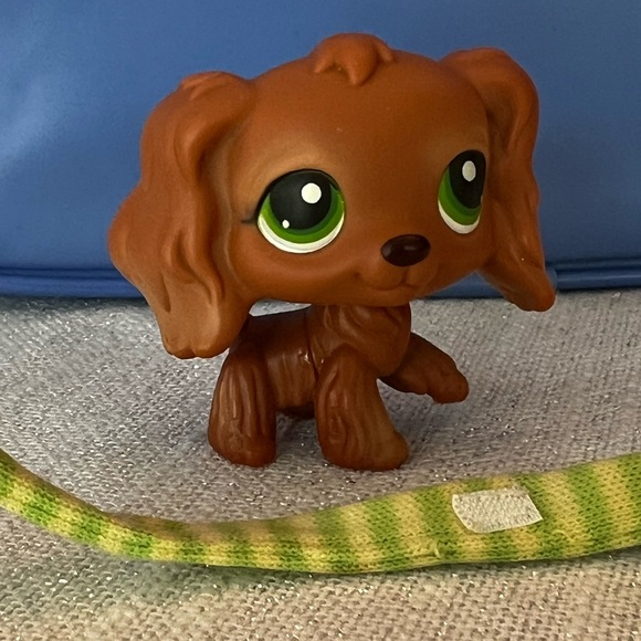 LPS #252 Red Magnet Brown Cocker Spaniel Green Eyes Collector AUTHENTIC … - Picture 7 of 7